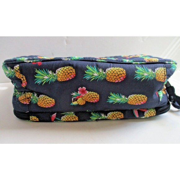 **Vera Bradley Toucan Party Navy Blue Cosmetic Brush Makeup Travel Case - NWT - Picture 6 of 10
